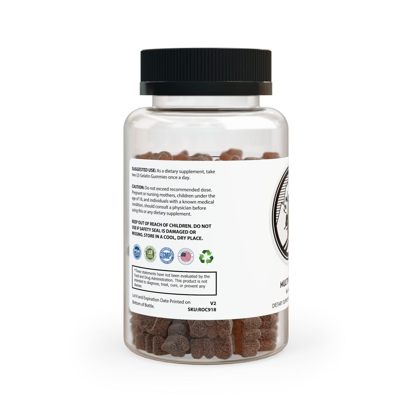 Pando Commando: Multivitamin Pando Commando Gummies for Adults (60 Pando Commando Gummies)