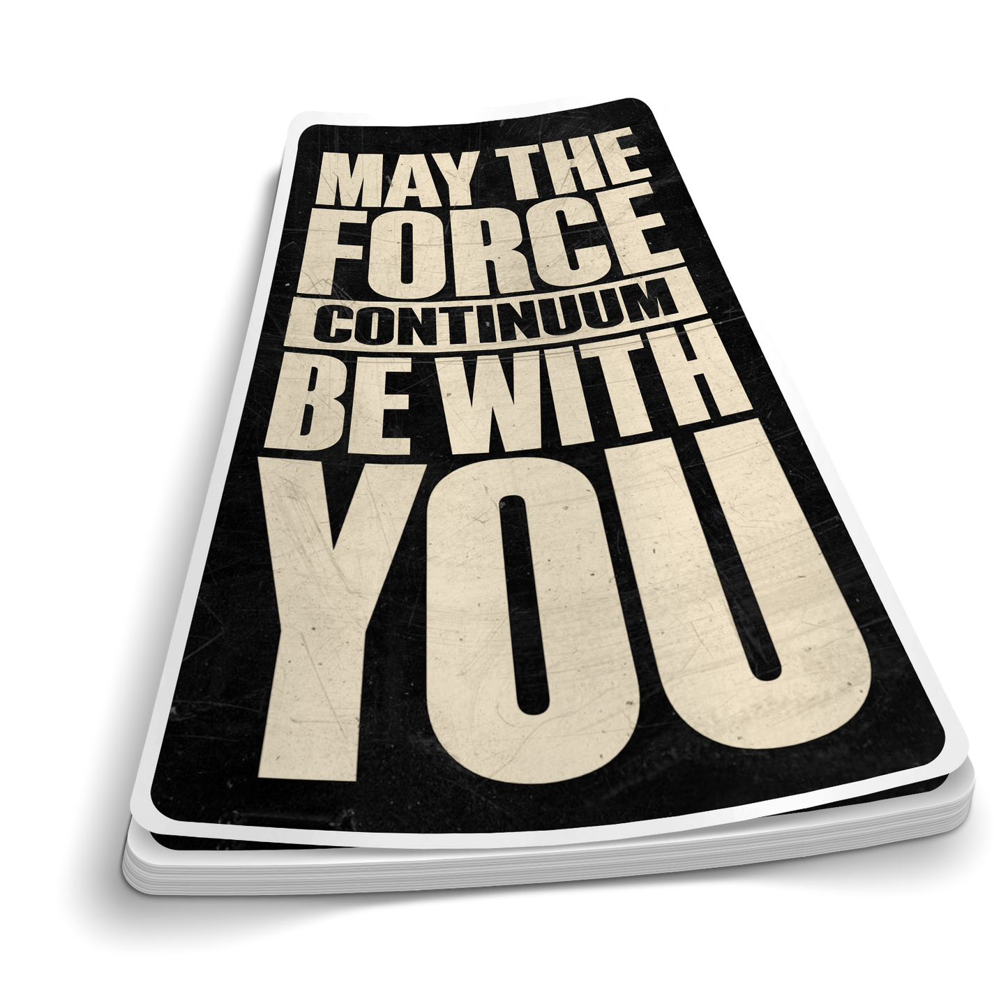 May The Force | Funny Police Stickers