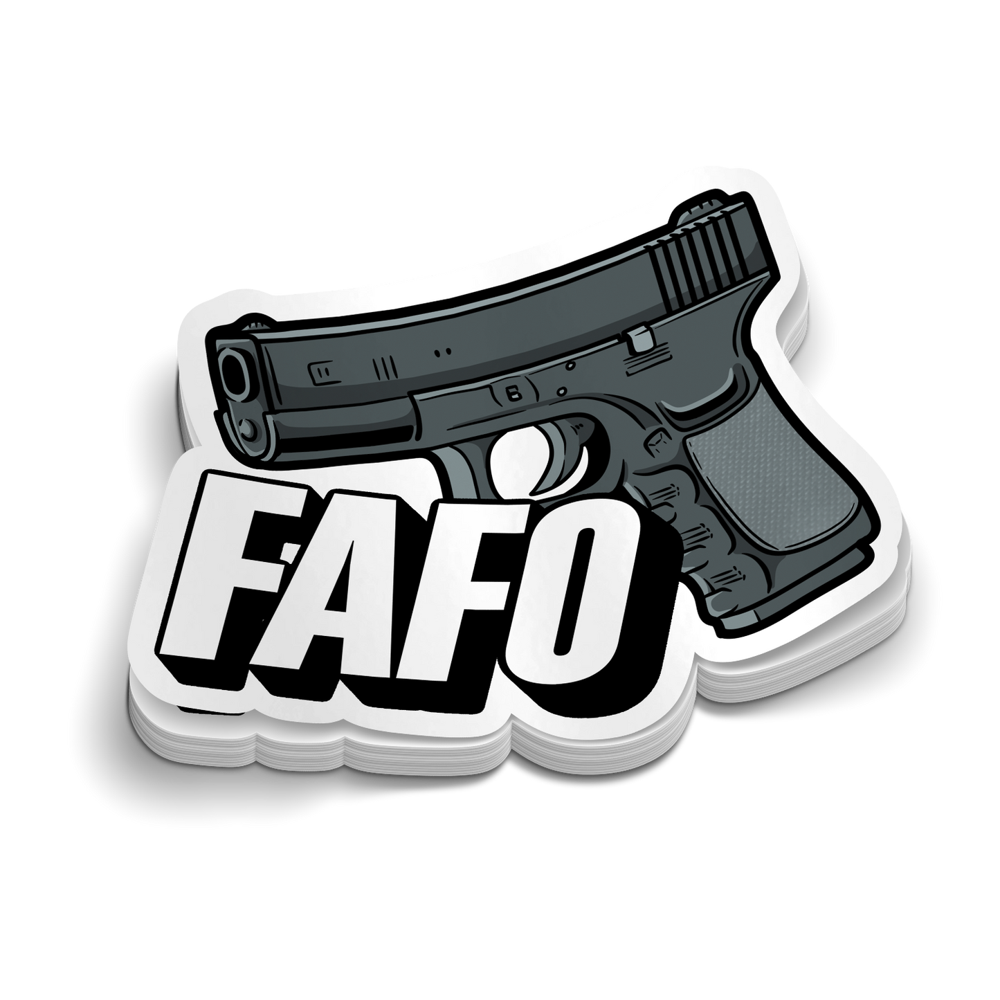 FAFO Gl0ck | Snarky Police Stickers