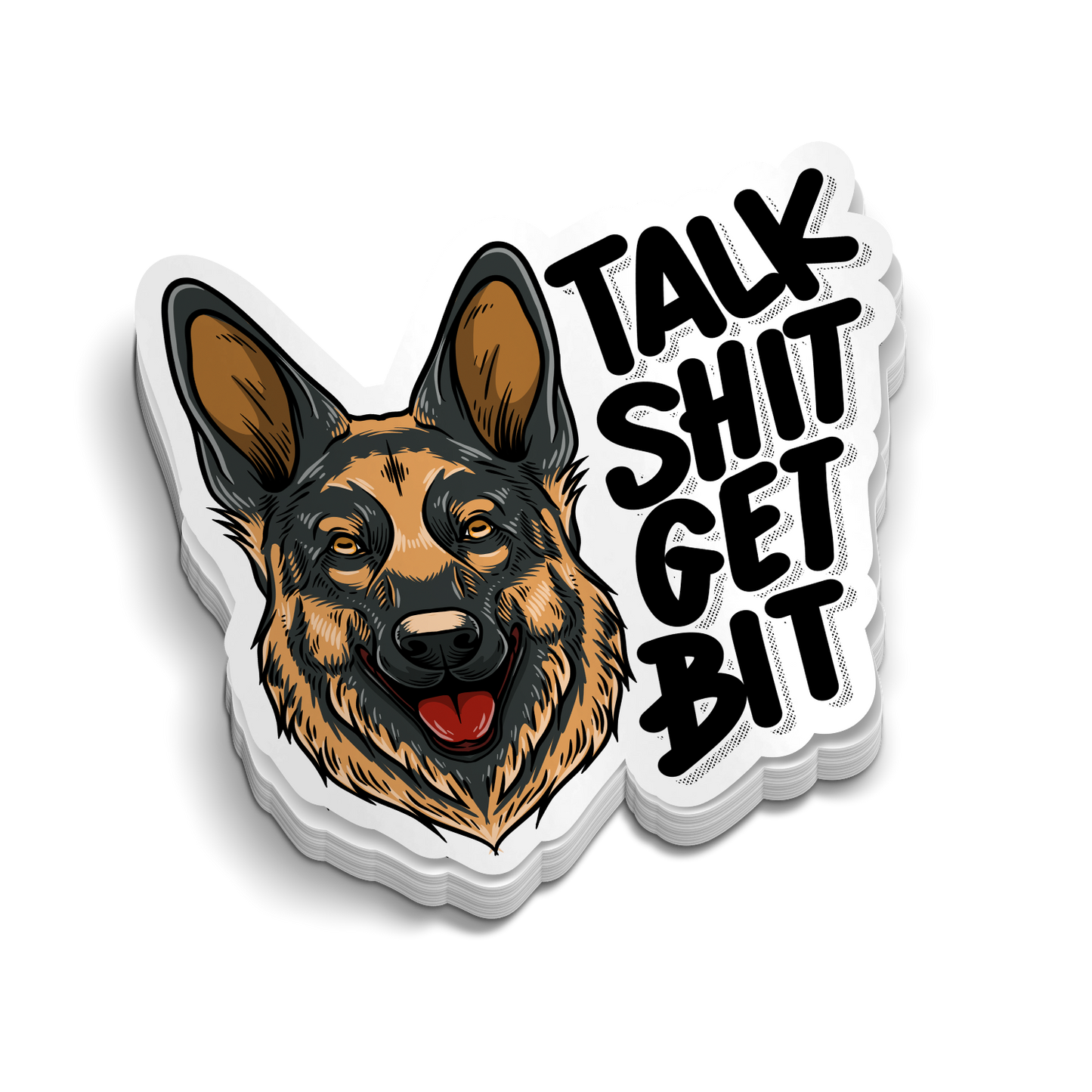 Talk Shit Get Bit | Funny Police K9 Stickers