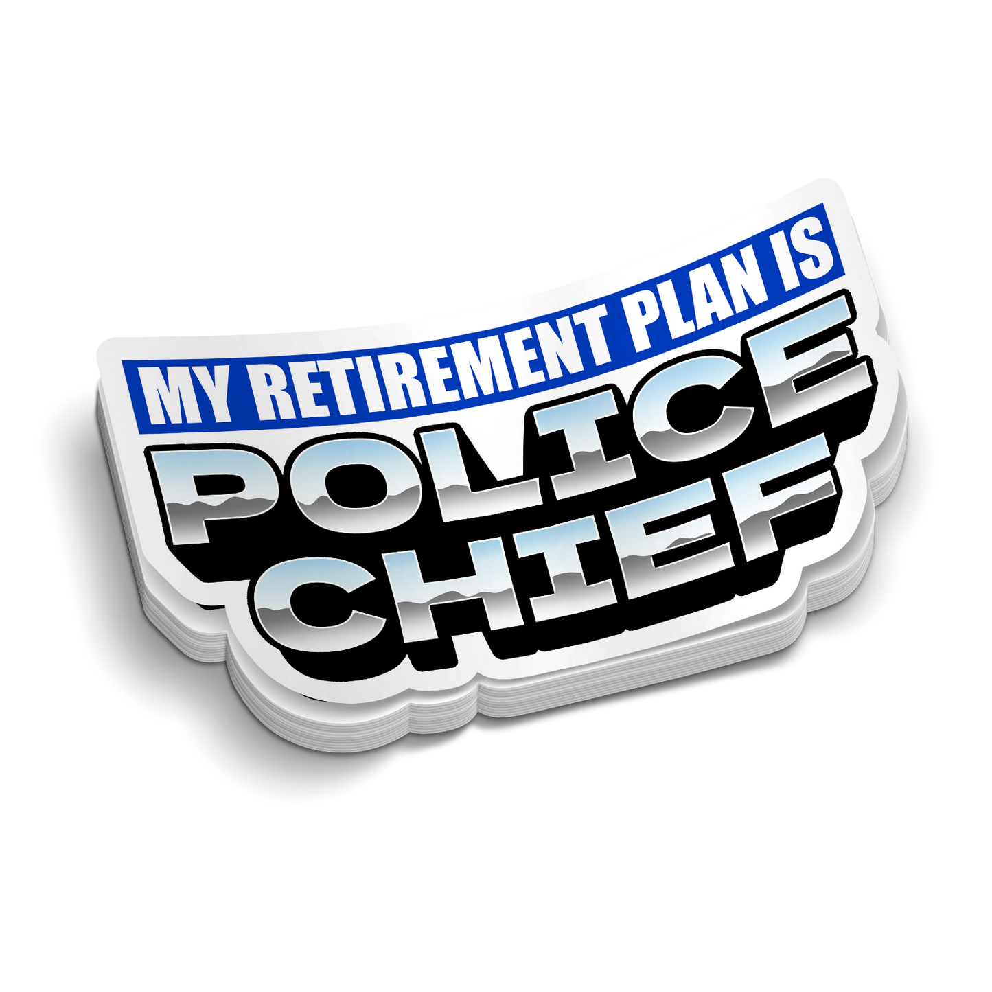 Police Chief - Police Tumbler Stickers