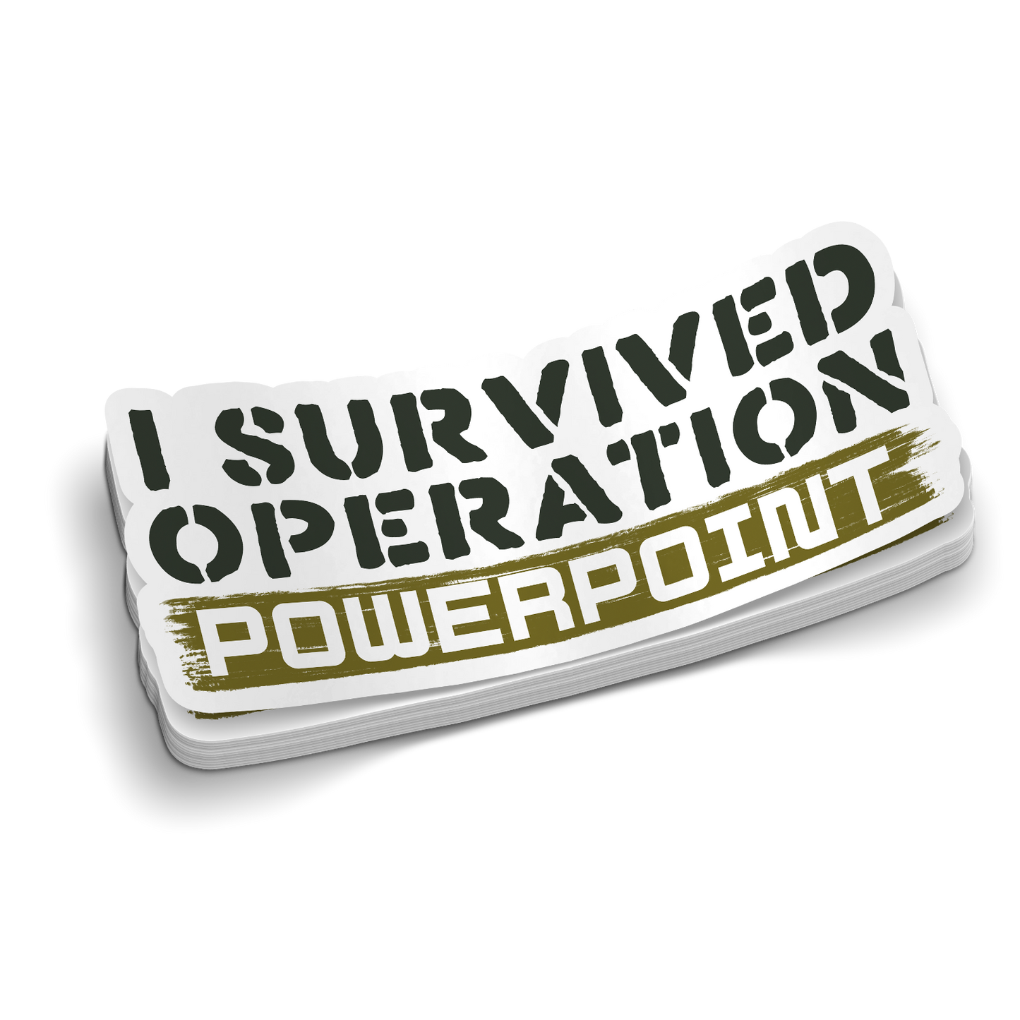 Operation Powerpoint | Funny Military Stickers