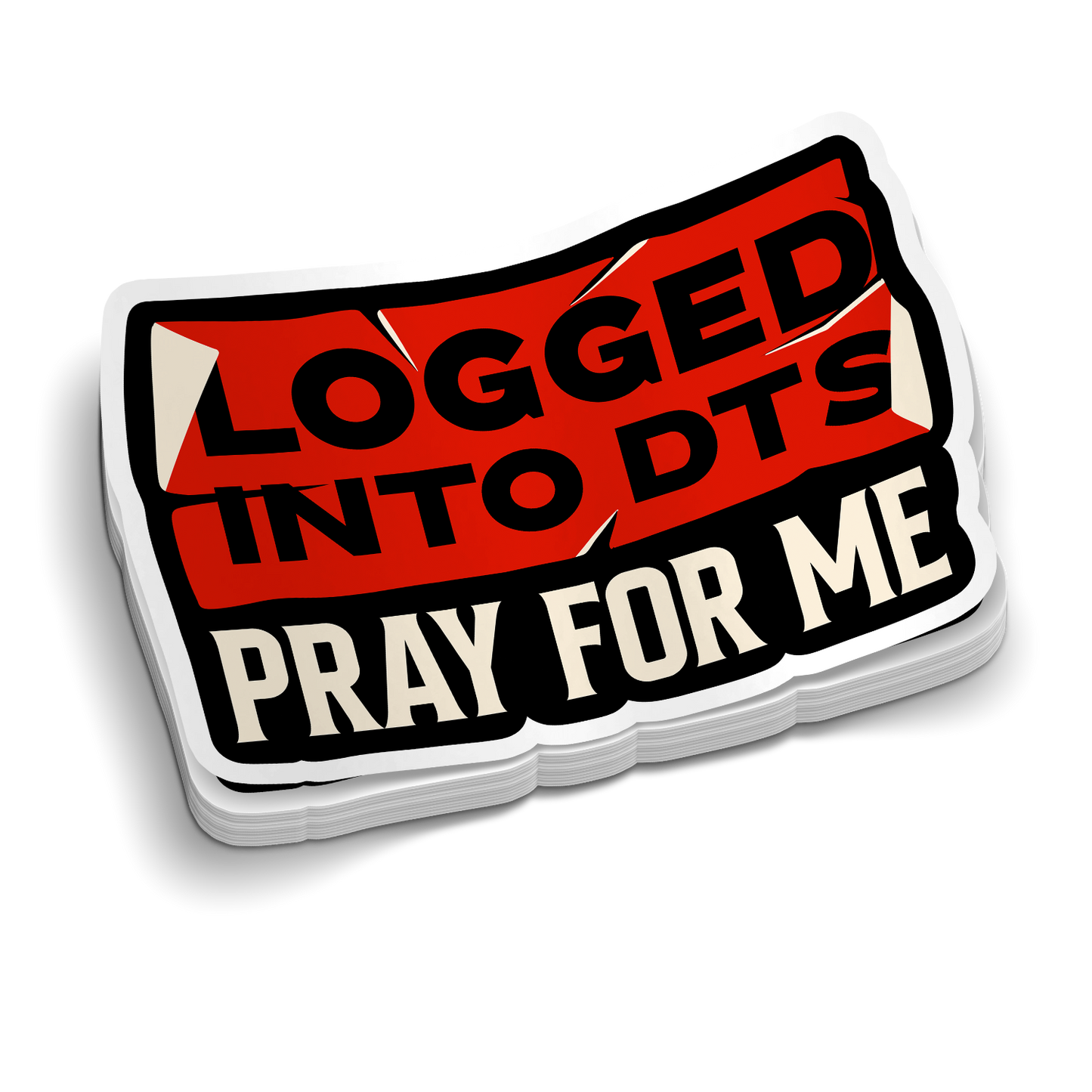 Logged Into DTS | Funny Military Stickers