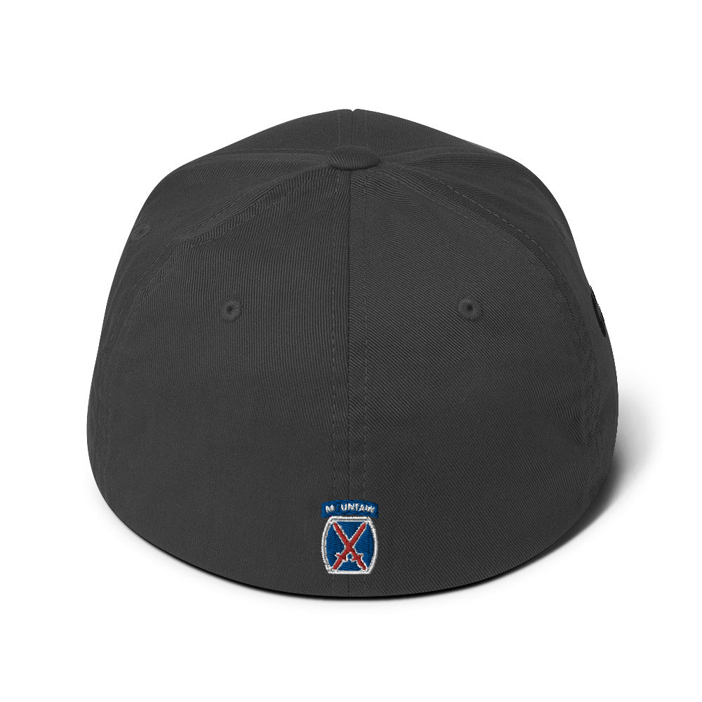 10th Mountain Structured Twill Flex Fit Cap