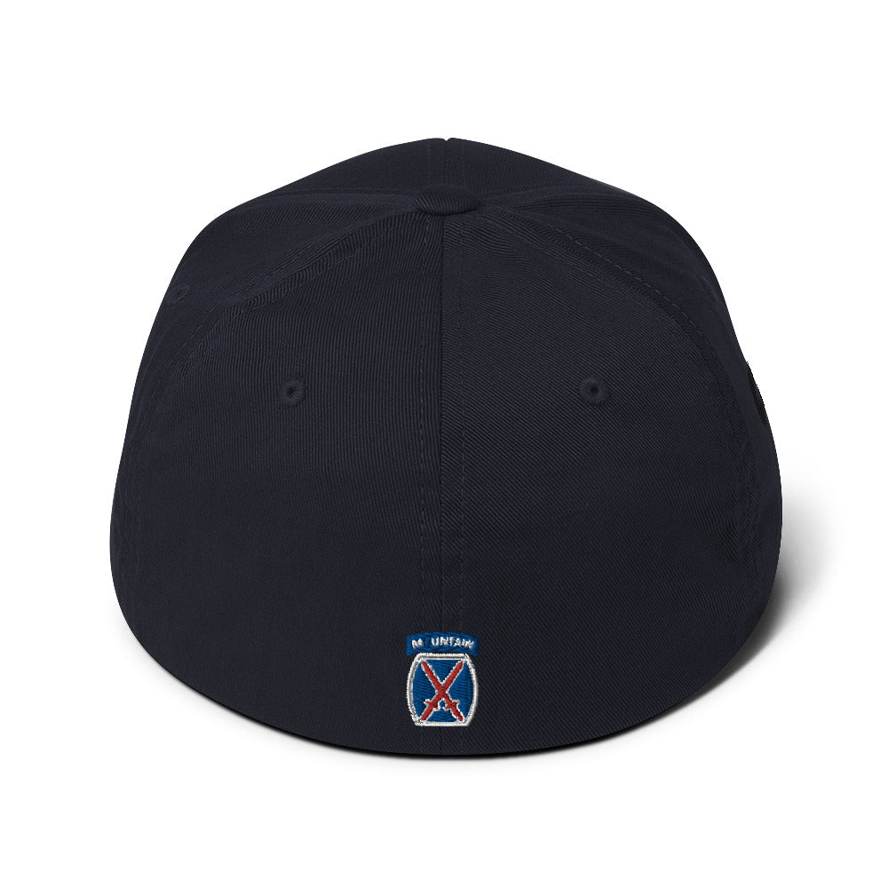 10th Mountain Structured Twill Flex Fit Cap
