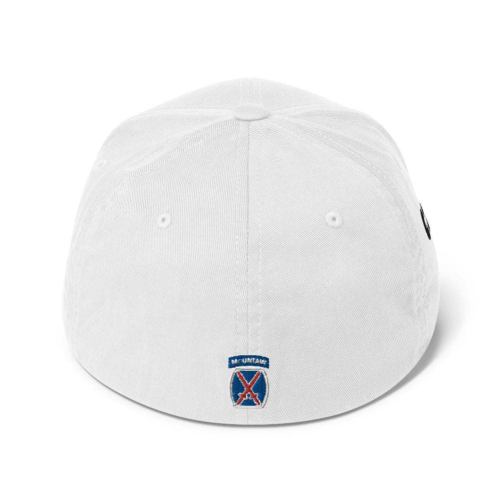 10th Mountain Structured Twill Flex Fit Cap