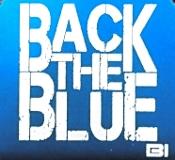 Back The Blue Brim Clip
