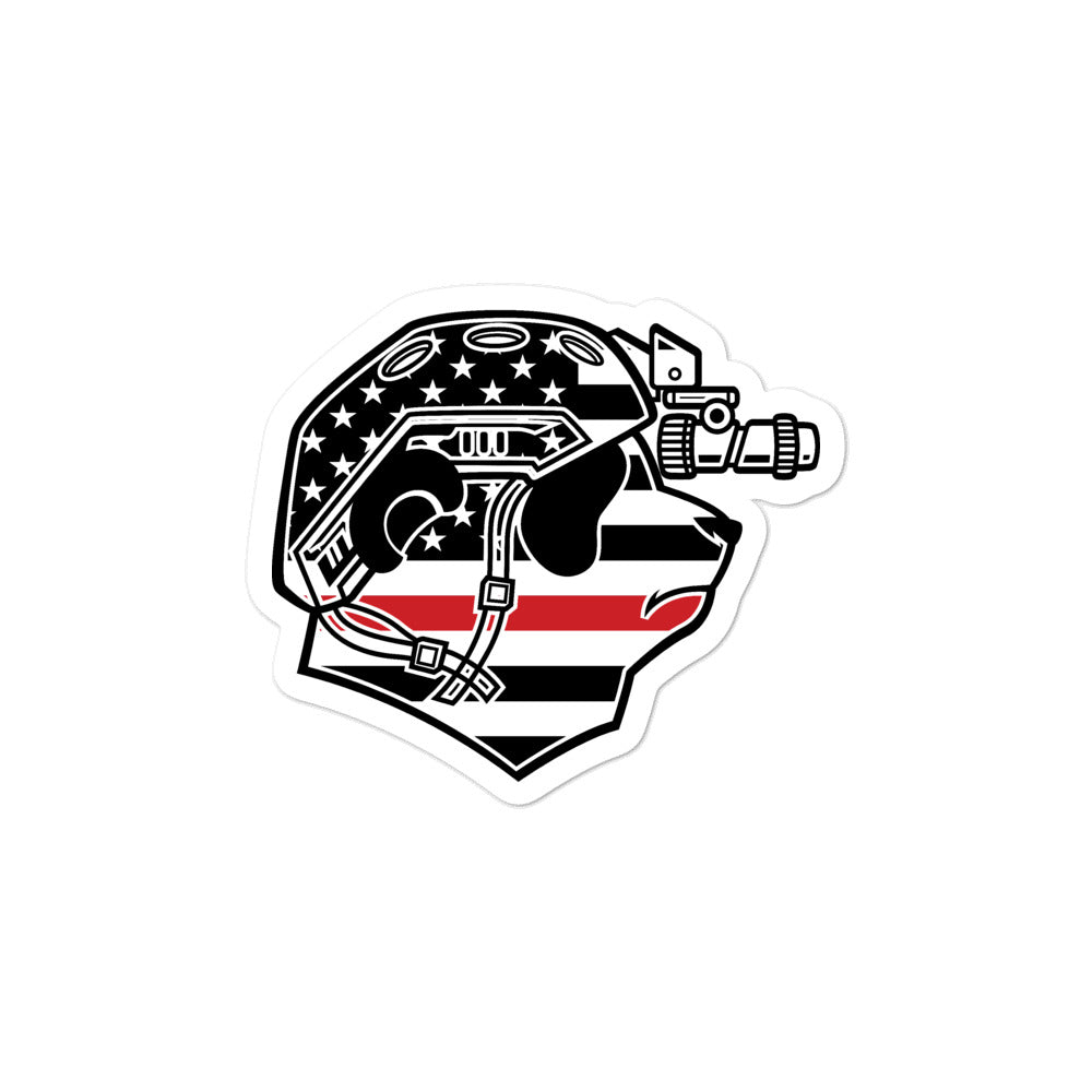 Thin Red Line Pando Commando Bubble-free stickersBubble-free stickers
