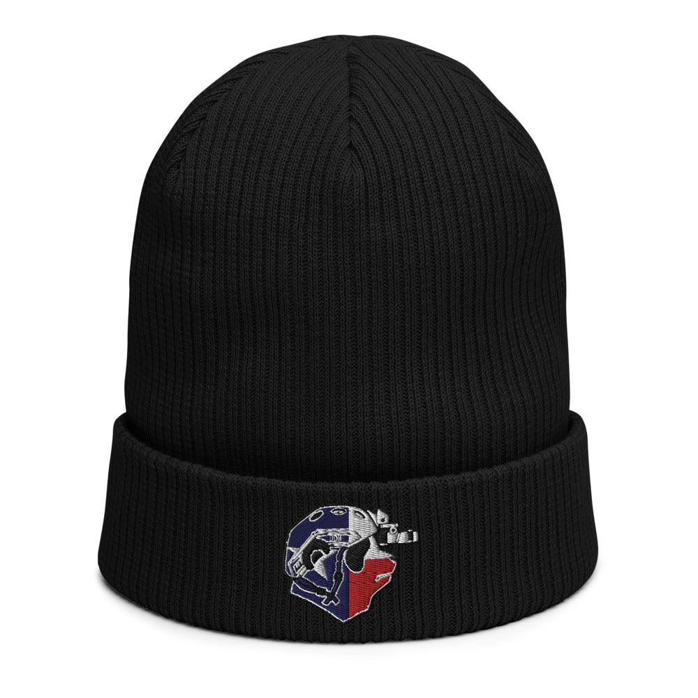 Texan Strong Panda Organic ribbed beanie