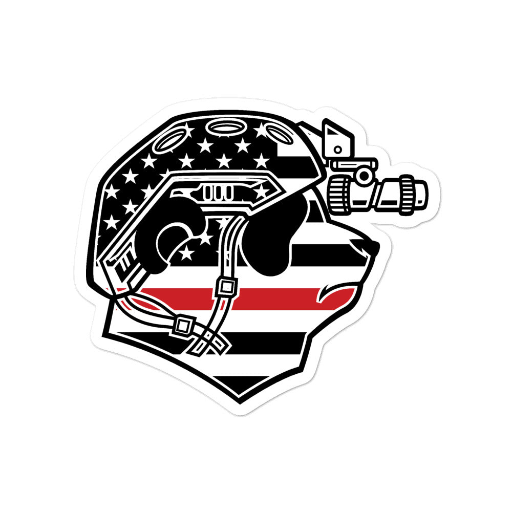 Thin Red Line Pando Commando Bubble-free stickersBubble-free stickers
