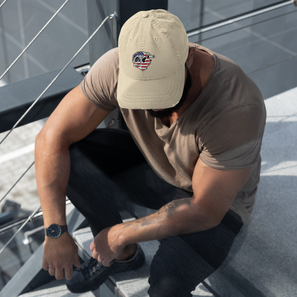 USA Pando Commando Distressed Dad Hat