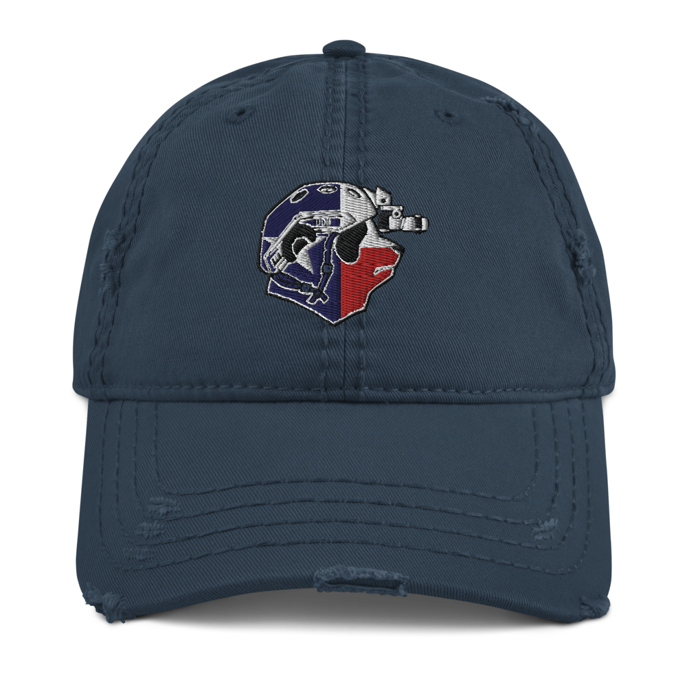 Texan Panda Distressed Dad Hat