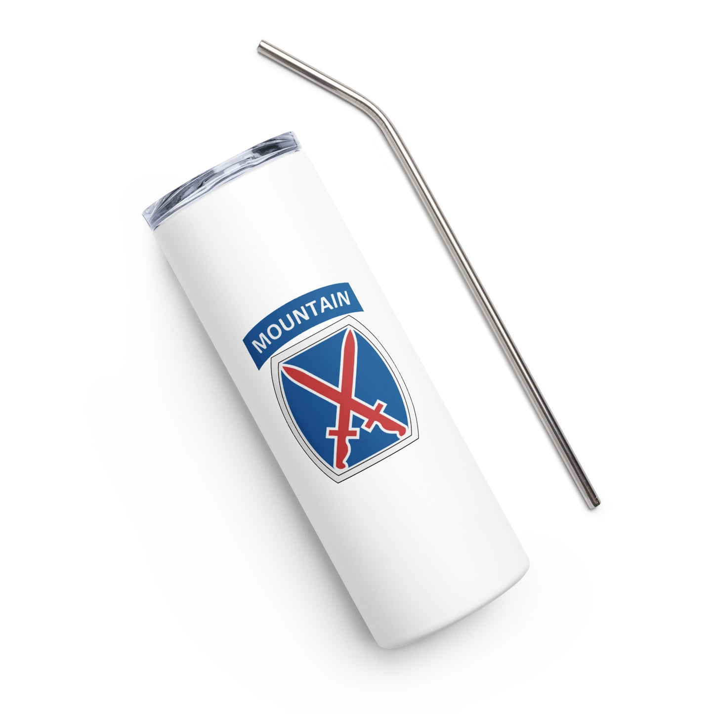 10th Mountain Stainless Steel Tumbler