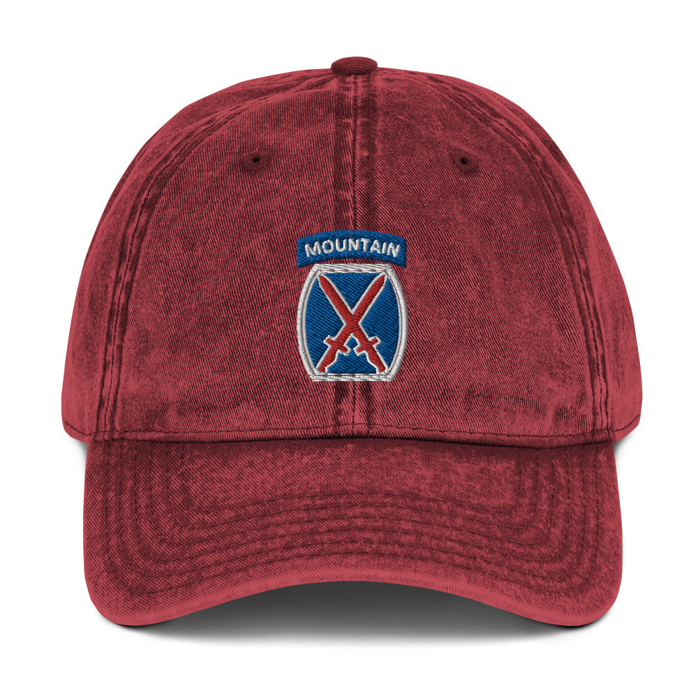 10th Mountain Vintage Cotton Twill Cap