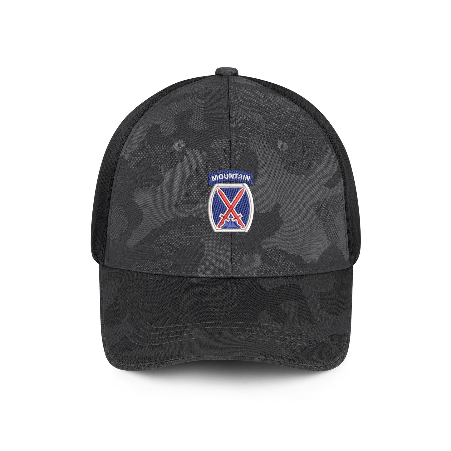 10th Mountain Sports Mesh Camo Apex Caps