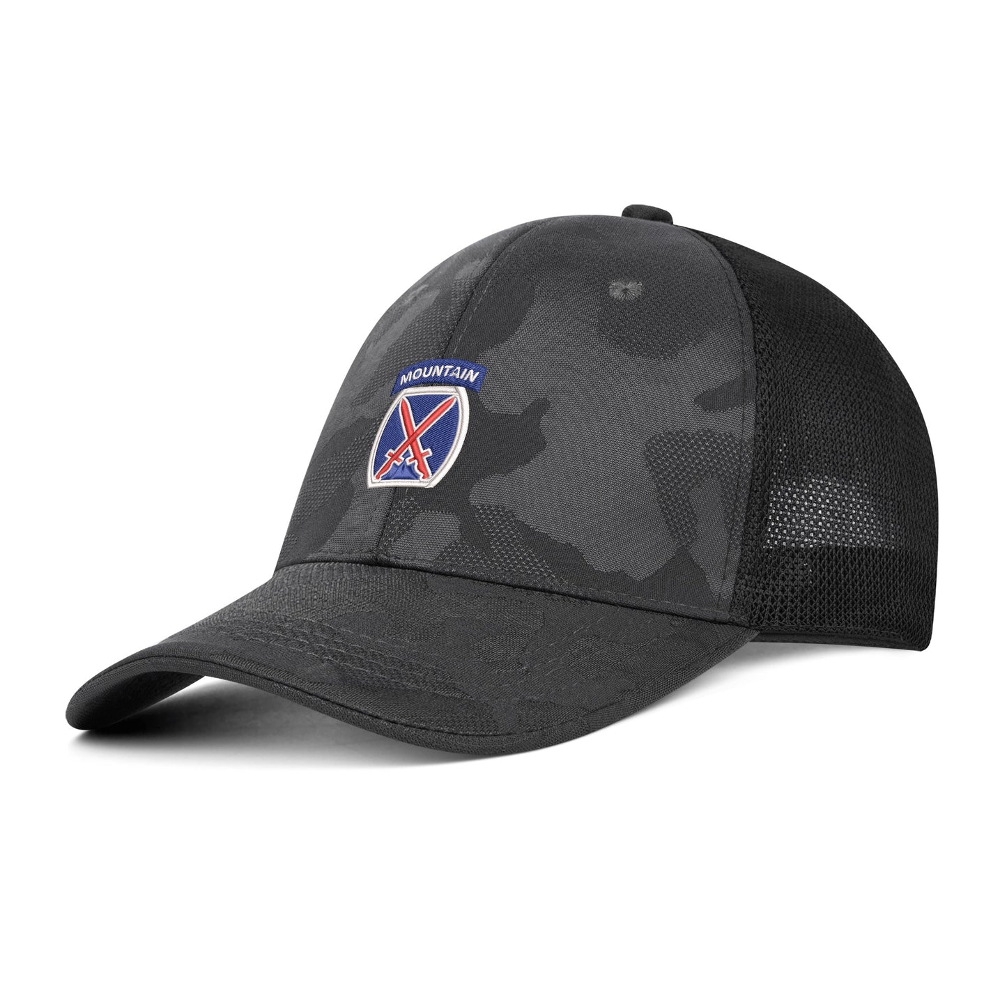 10th Mountain Sports Mesh Camo Apex Caps