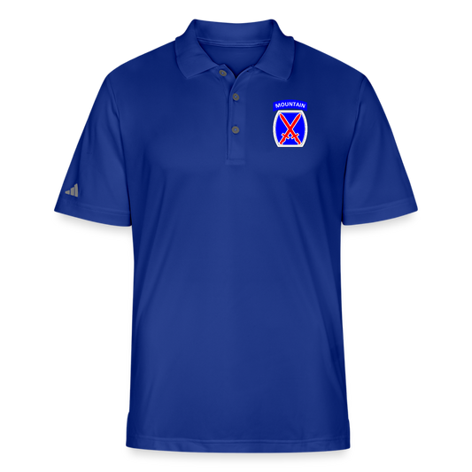 10th Mountain I Adidas Performance Polo - royal blue