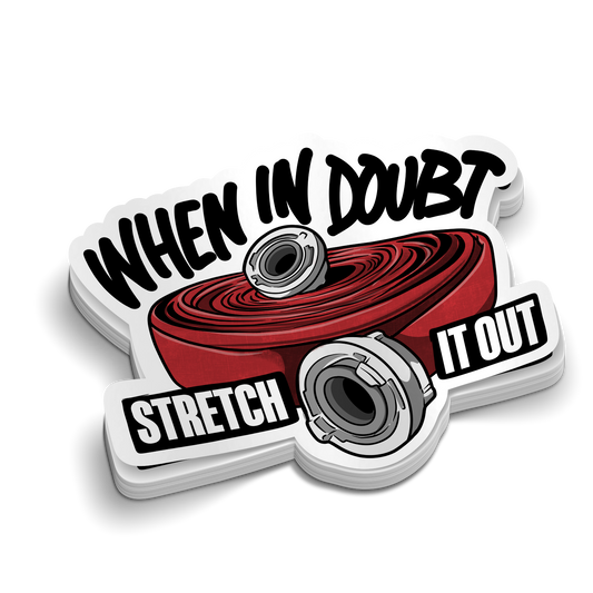 Stretch it Out | Firefighter Tumbler Locker Stickers