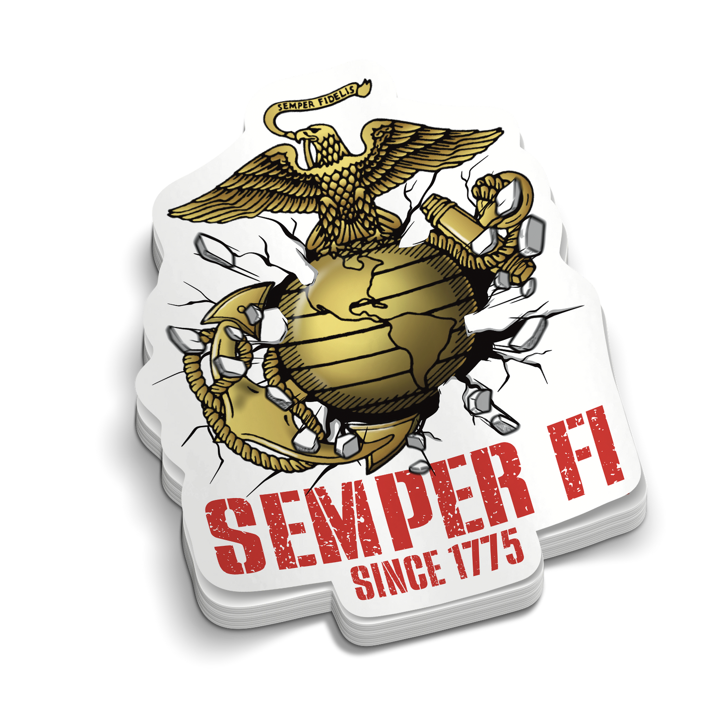 Marine Corps 250th Birthday Pack (11 Stickers)