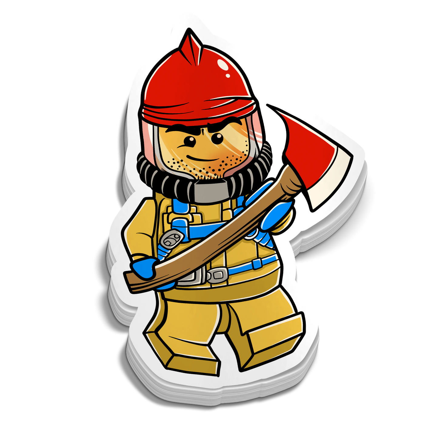 Mini Firefighter Sticker