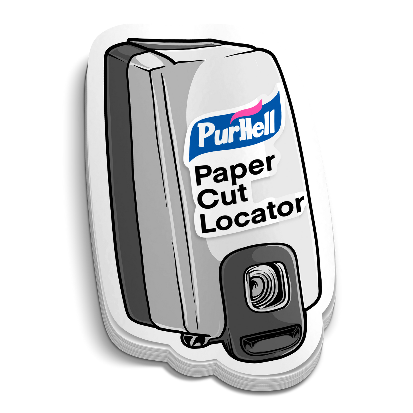 Purhell Papercut Locator Sticker