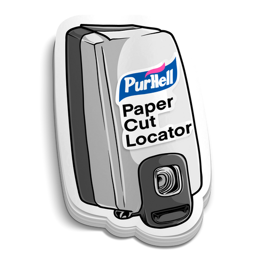 Purhell Papercut Locator Sticker