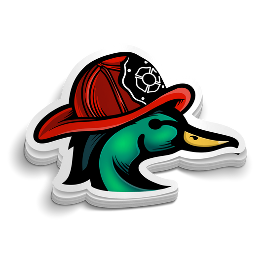 Fire Ducks Sticker