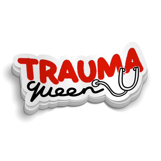 Trauma Queen Sticker