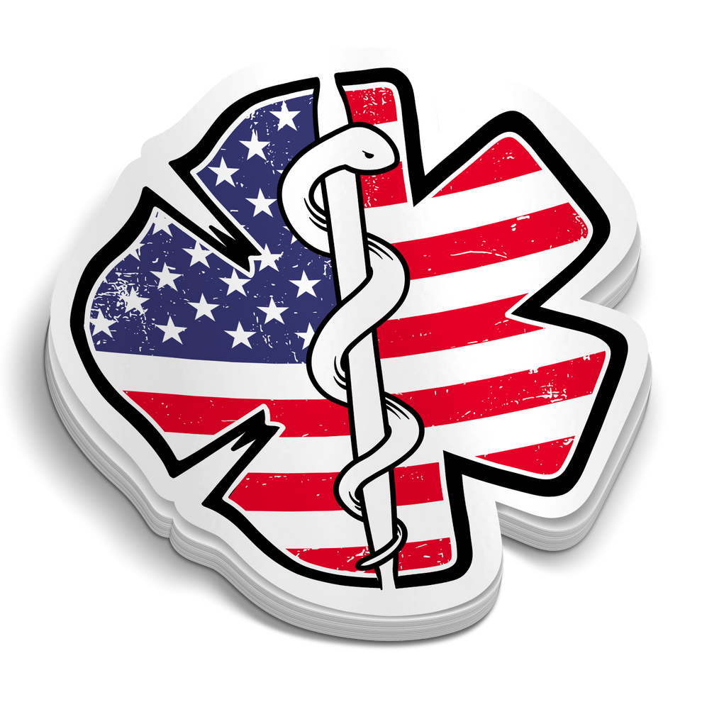 Ems Command Sticker Fire EMS Flag Sticker – Mountain Up