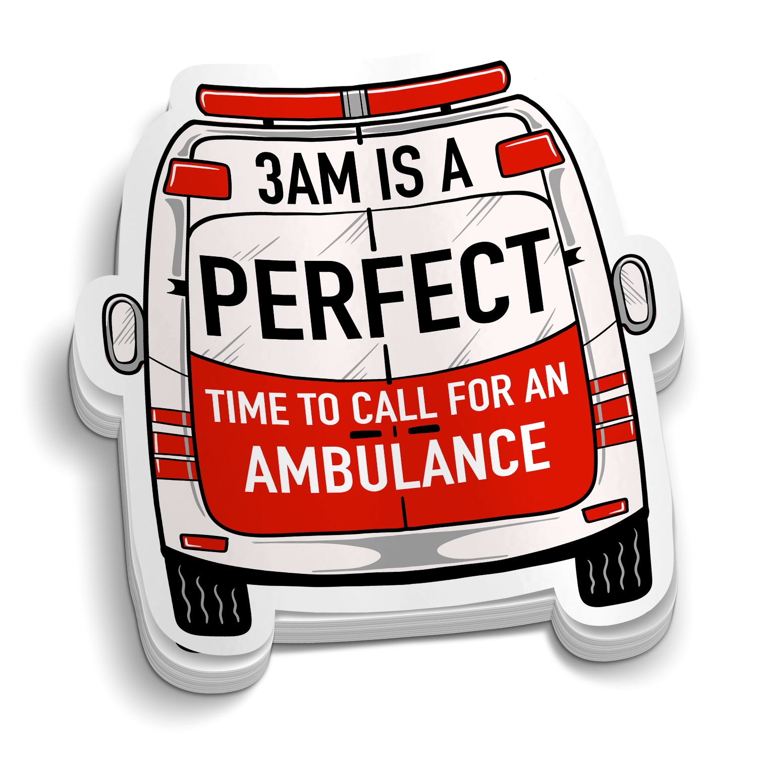 3AM Is PERFECT Sticker – Mountain Up