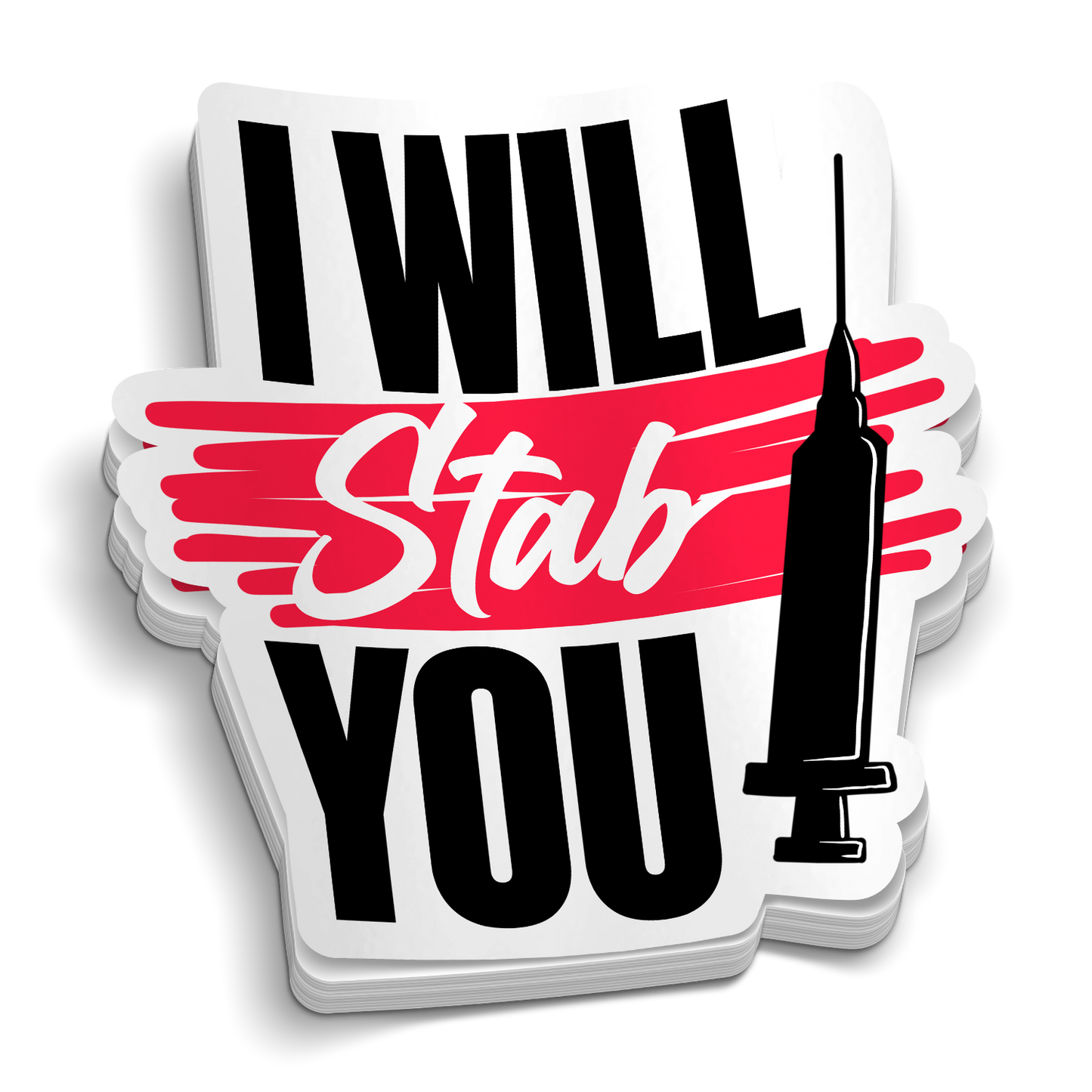 Stab You Sticker