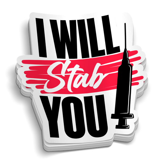 Stab You Sticker