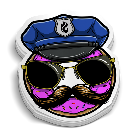 Sergeant Donut Sticker