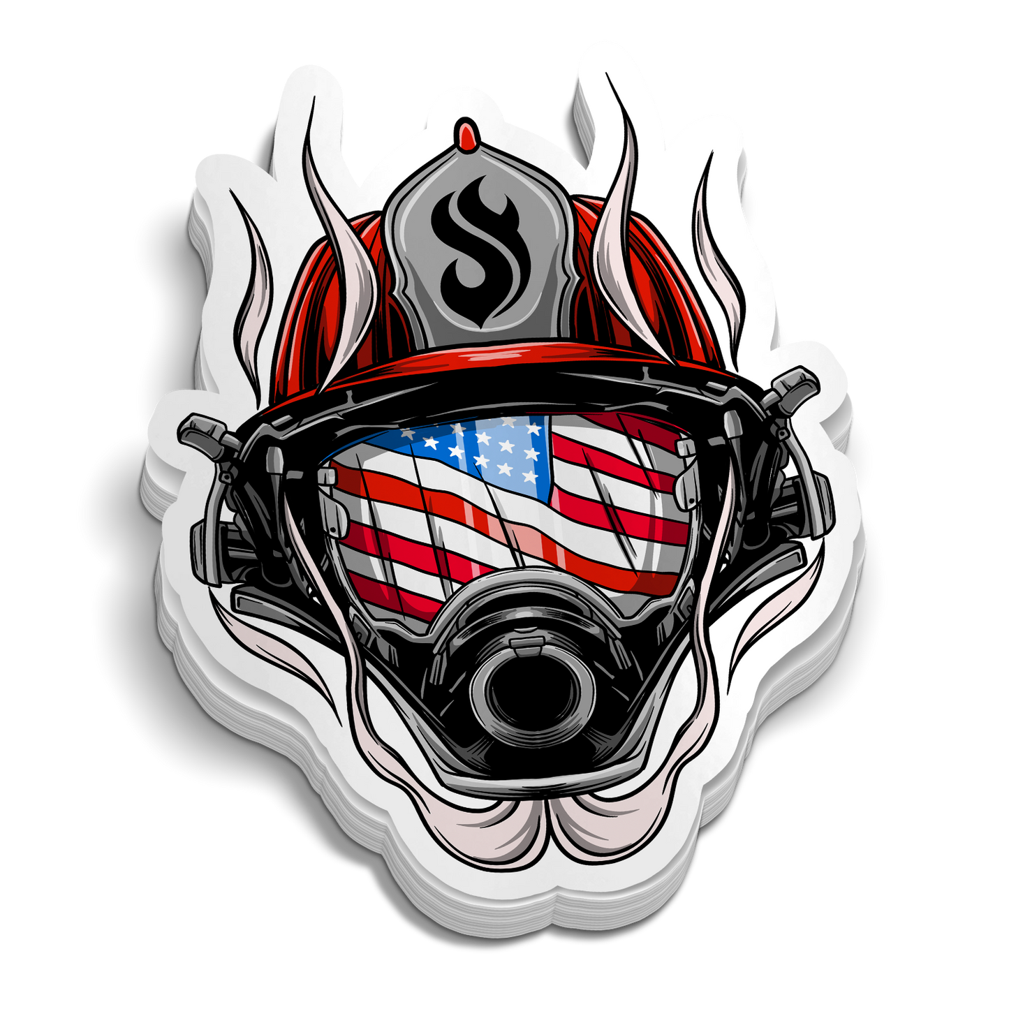 American Hero Firefighter Sticker