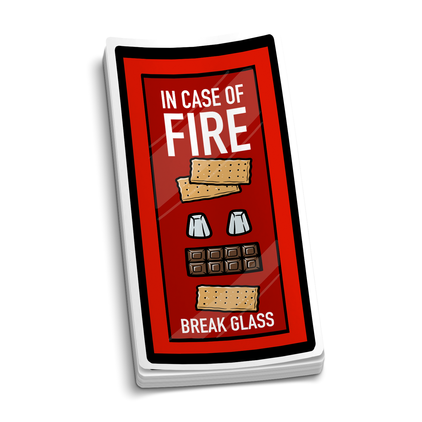 In Case Of Fire, Break Glass Sticker