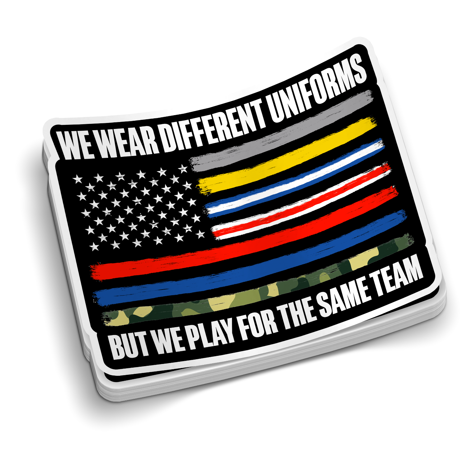 Different Uniforms | Funny Tumbler Stickers – Mountain Up
