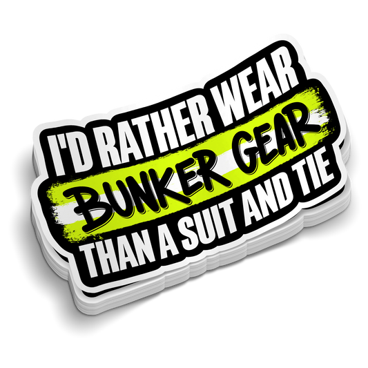 Bunker Gear | Funny Medical Stickers