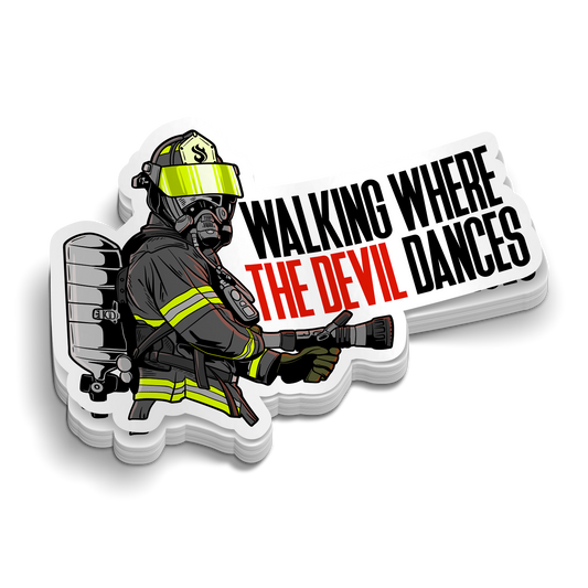 Where the Devil Dances | Firefighter Stickers