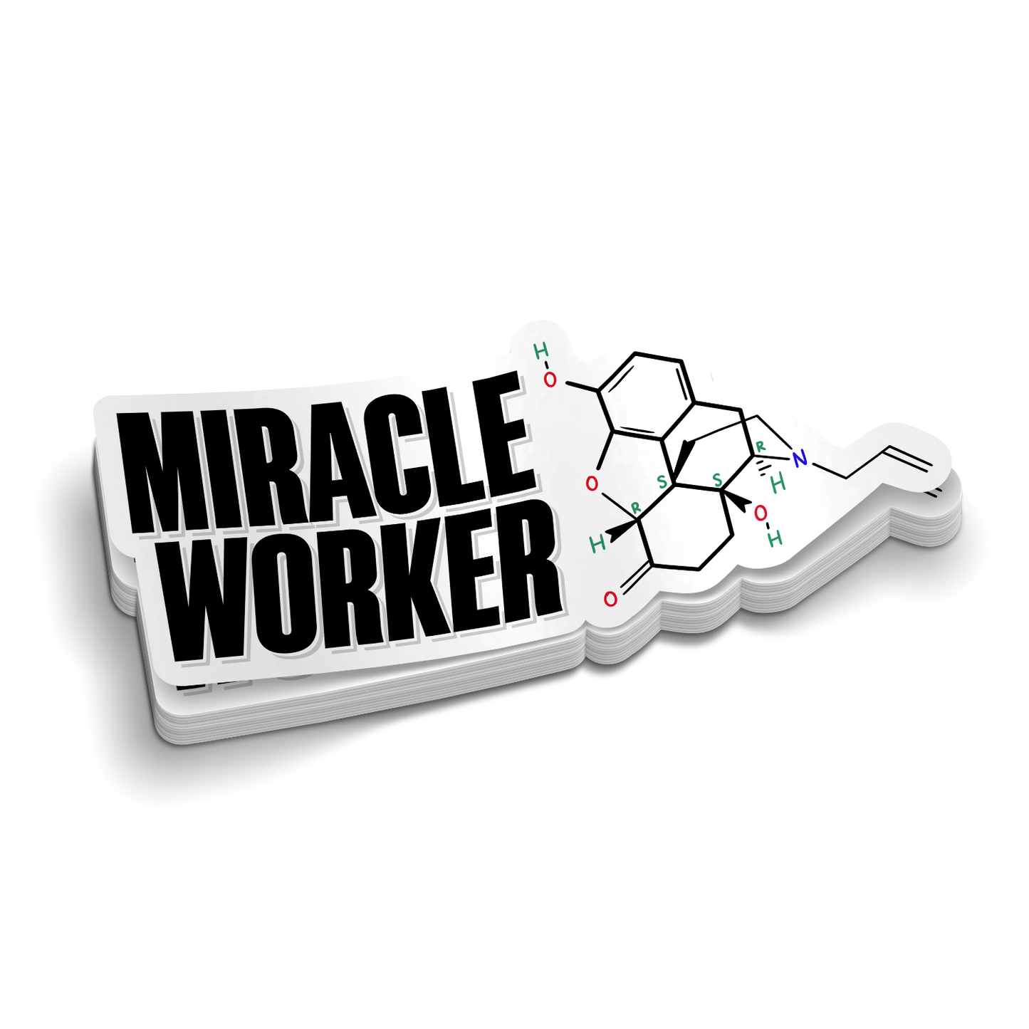 Miracle Worker (Narcan) | Fire Medical Police Stickers