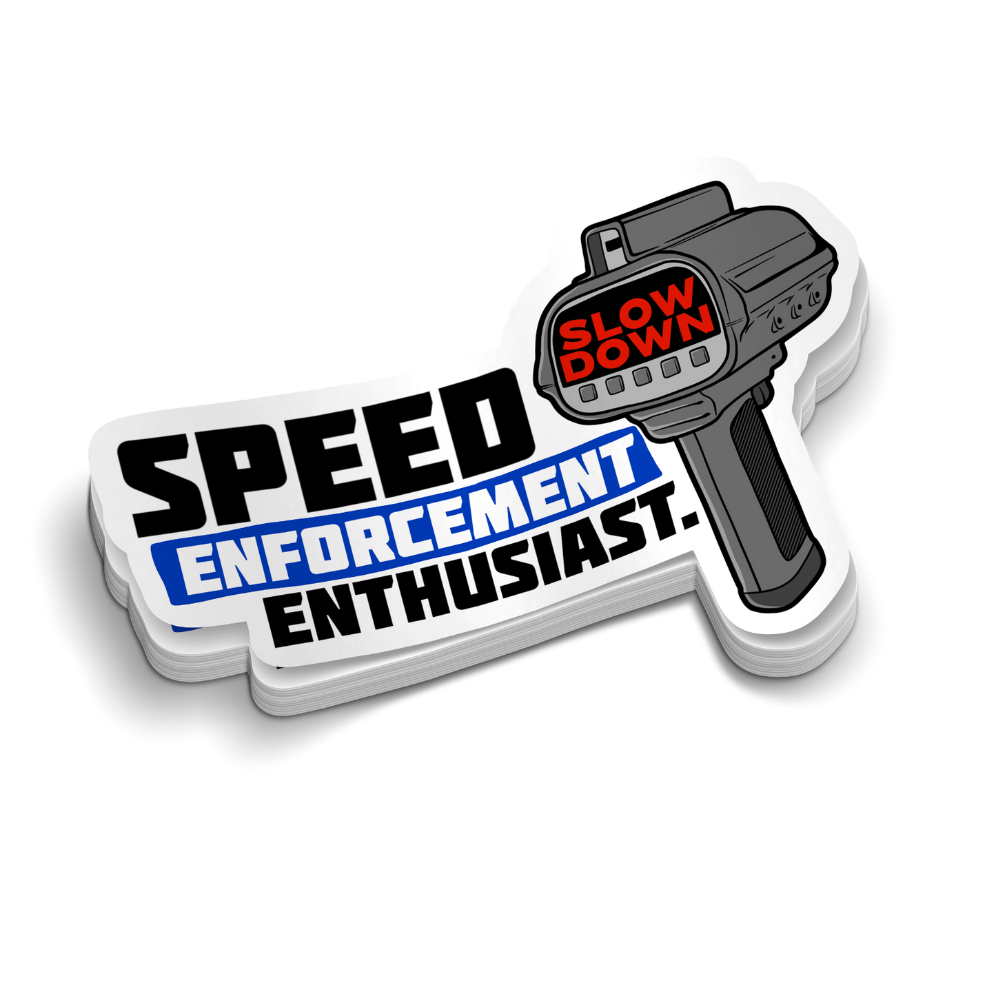 Speed Enthusiast - Police Tumbler Stickers