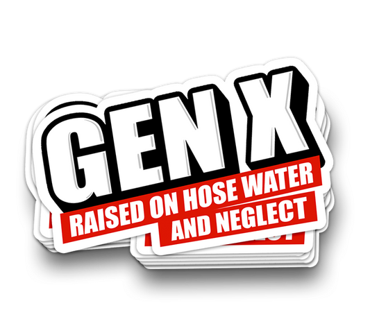 Gen X - Funny Tumbler Stickers