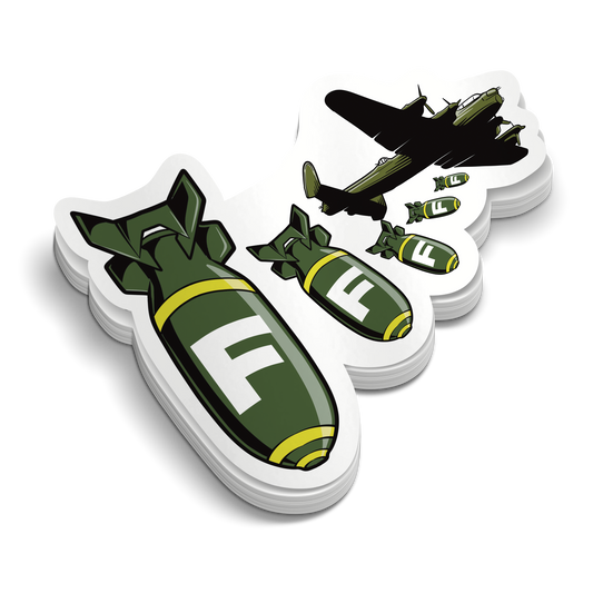 Dropping F-Bombs | Funny Military Stickers | Perfect for Tumblers