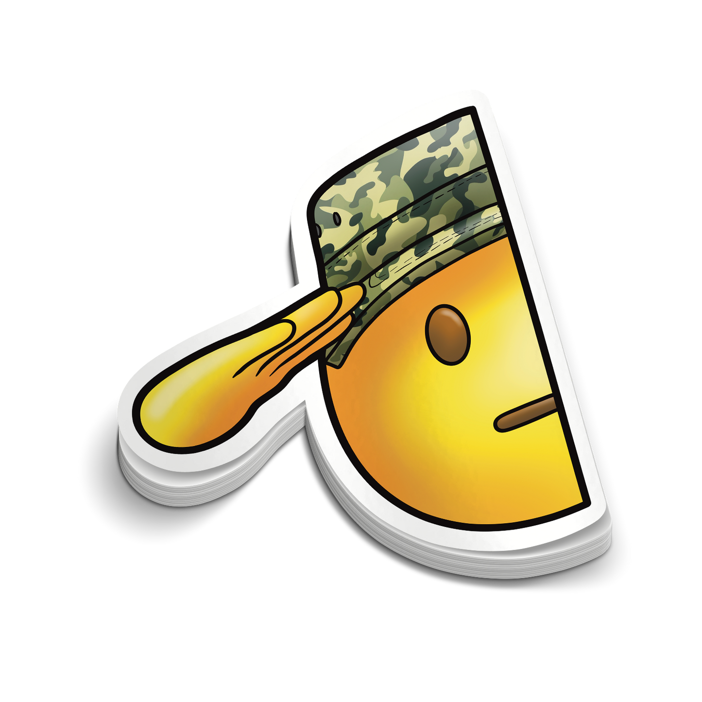 Salute | Funny Military Stickers | Perfect for Windows