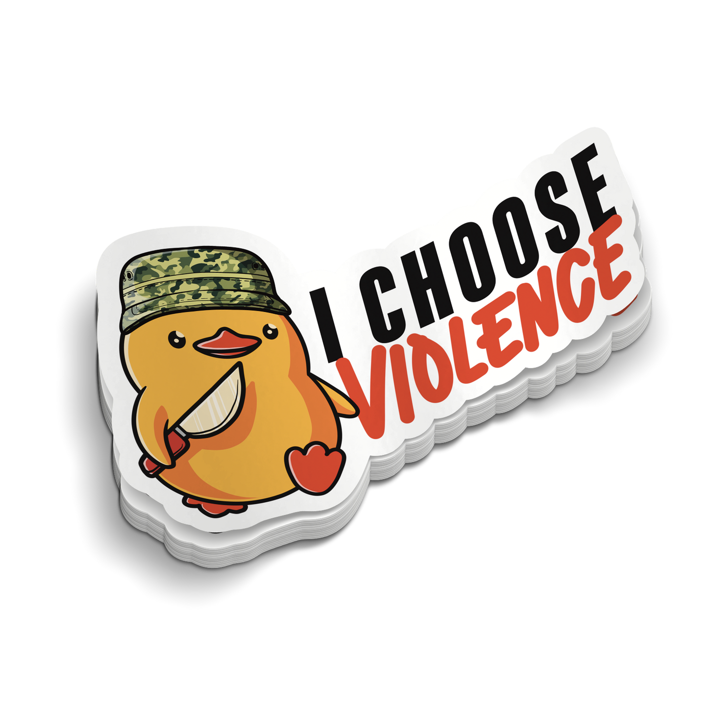 I Choose Violence | Funny Military Stickers | Great for Tumblers