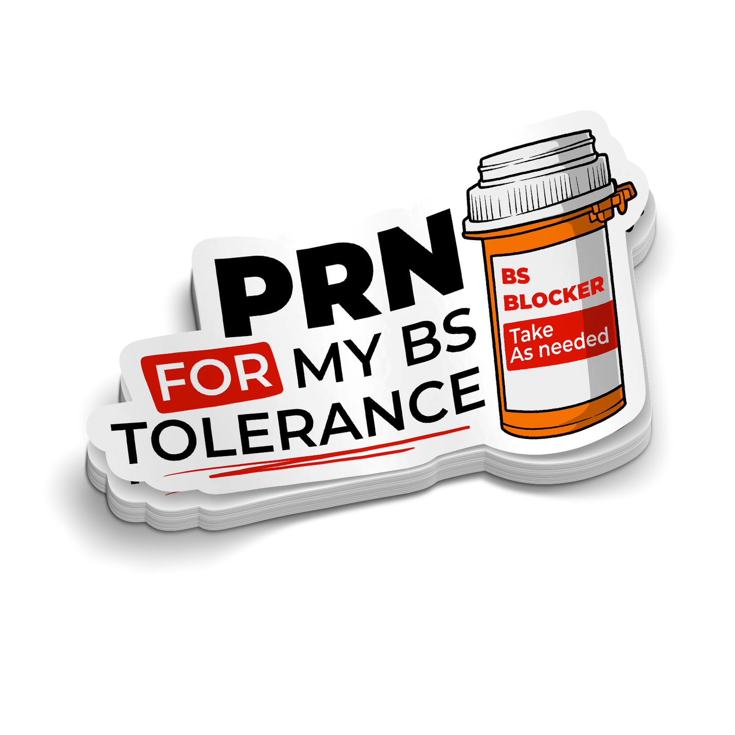 PRN BS Blocker | Funny Nursing Stickers