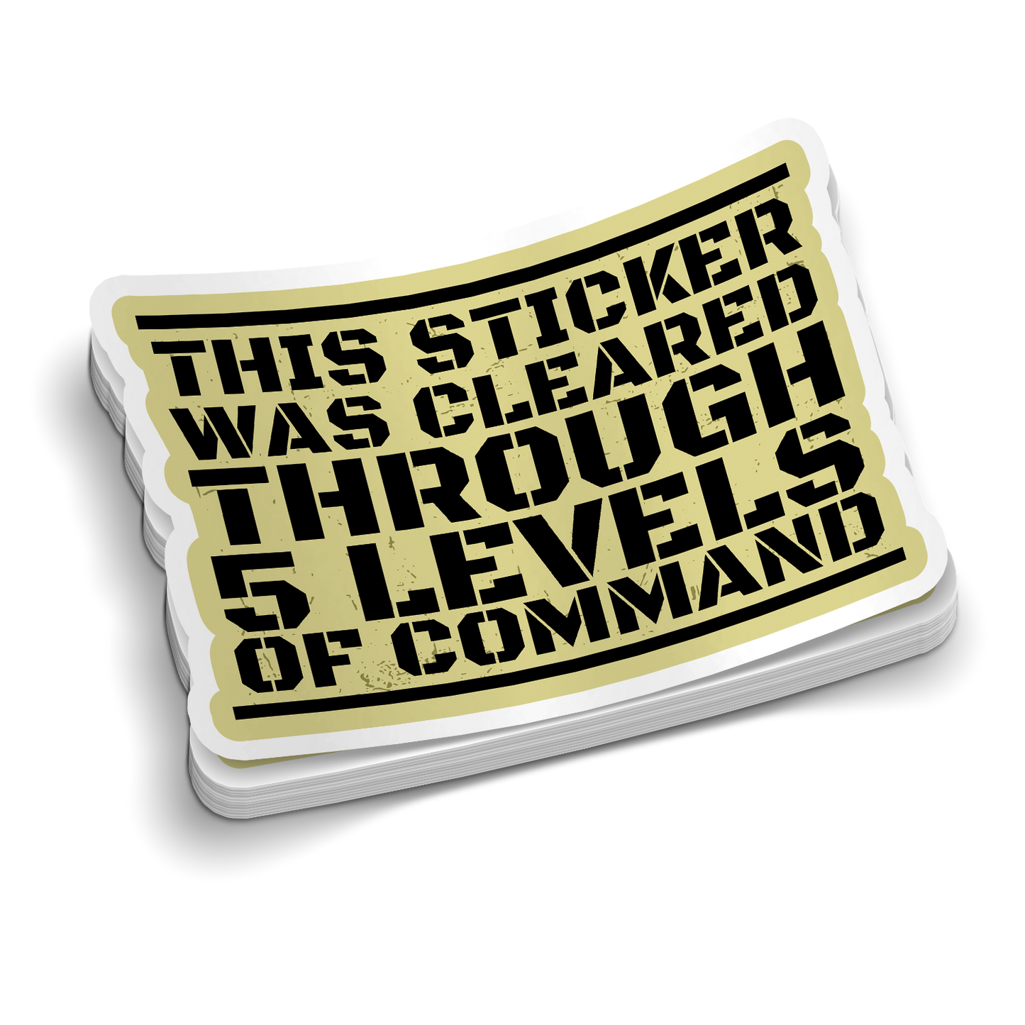 This Sticker Was Cleared | Funny Military Stickers
