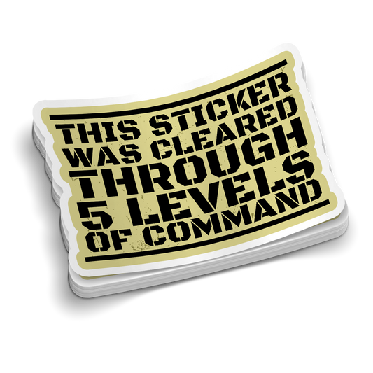 This Sticker Was Cleared | Funny Military Stickers