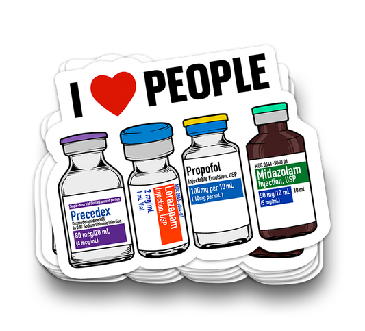 I LOVE PEOPLE Sticker