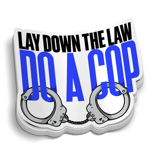 Lay Down The Law Police Decal