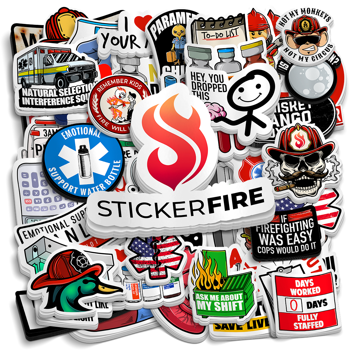 Fire & EMT Stickers Best Sellers